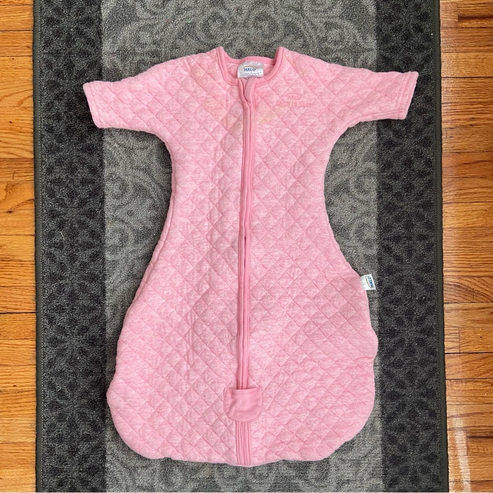 HALO Pink Quilted Easy Transitions SleepSack